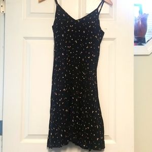 Gap floral black dress